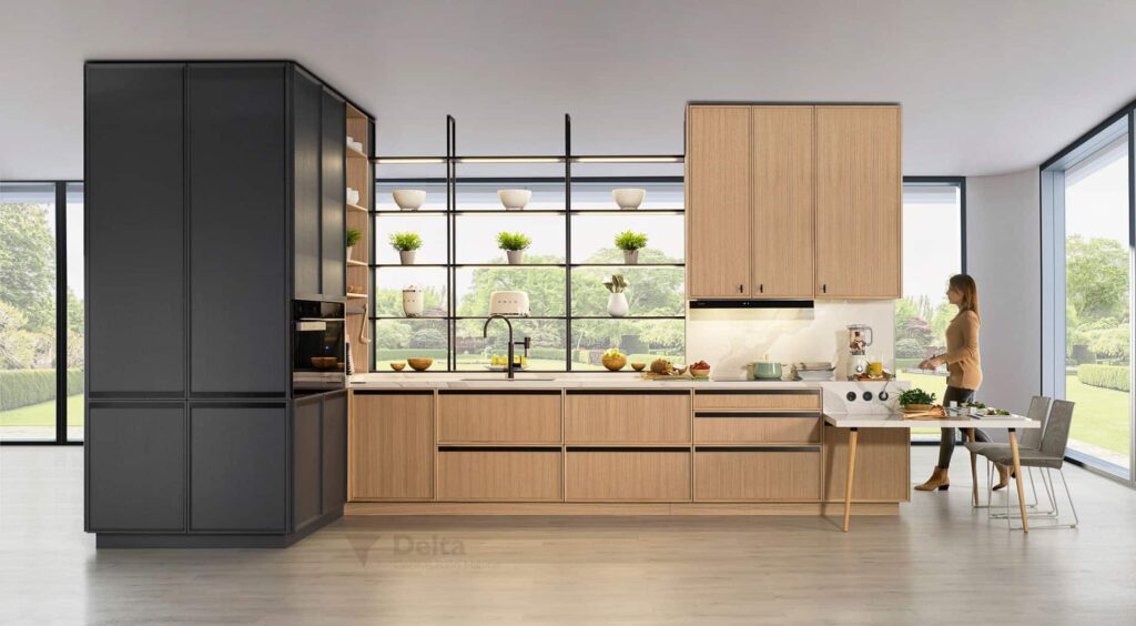 Cocina modelo Delta Argos, ecológica y funcional. Integra Estudio de interiorismo.