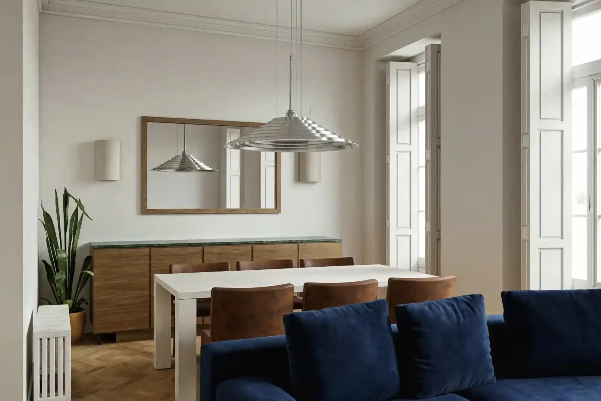 Render de diseño interior para vivienda nueva en Valencia antes de la entrega de llaves por Integra Estudio