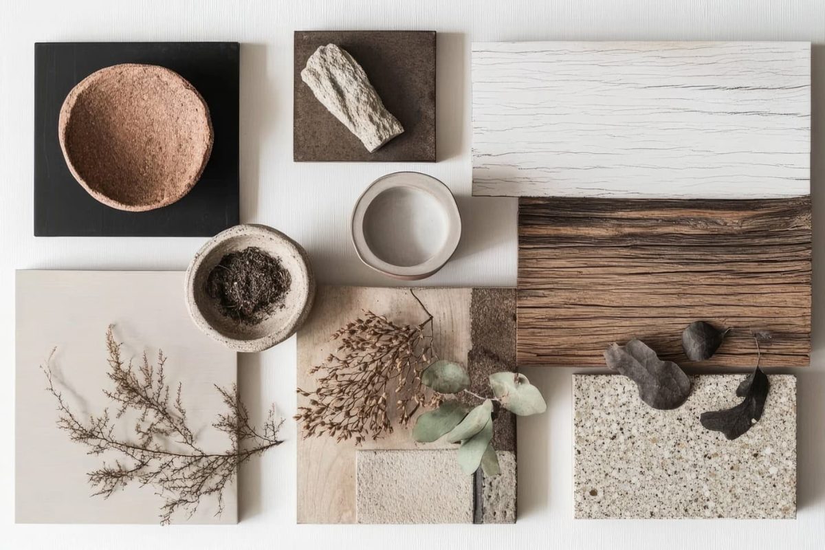 Selección de materiales naturales sostenibles para interiorismo residencial: madera, piedra y lino por Integra Estudio Valencia
